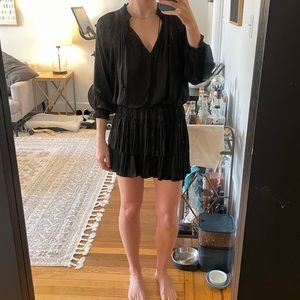 Current Air size small black Aurelio Pleated Mini dress